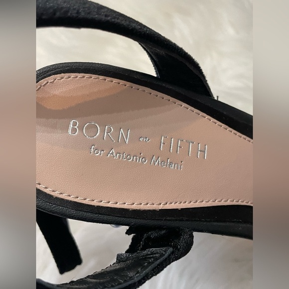 Antonio Melani x Born on Fifth Emily Velvet Pearl Detail Dress Platform Pumps - Picture 12 of 16